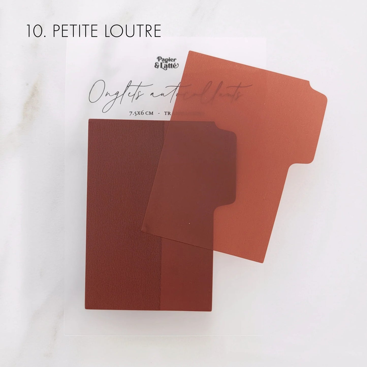 Bloc-notes autocollants translucides - Onglets 7.5 x 6 cm