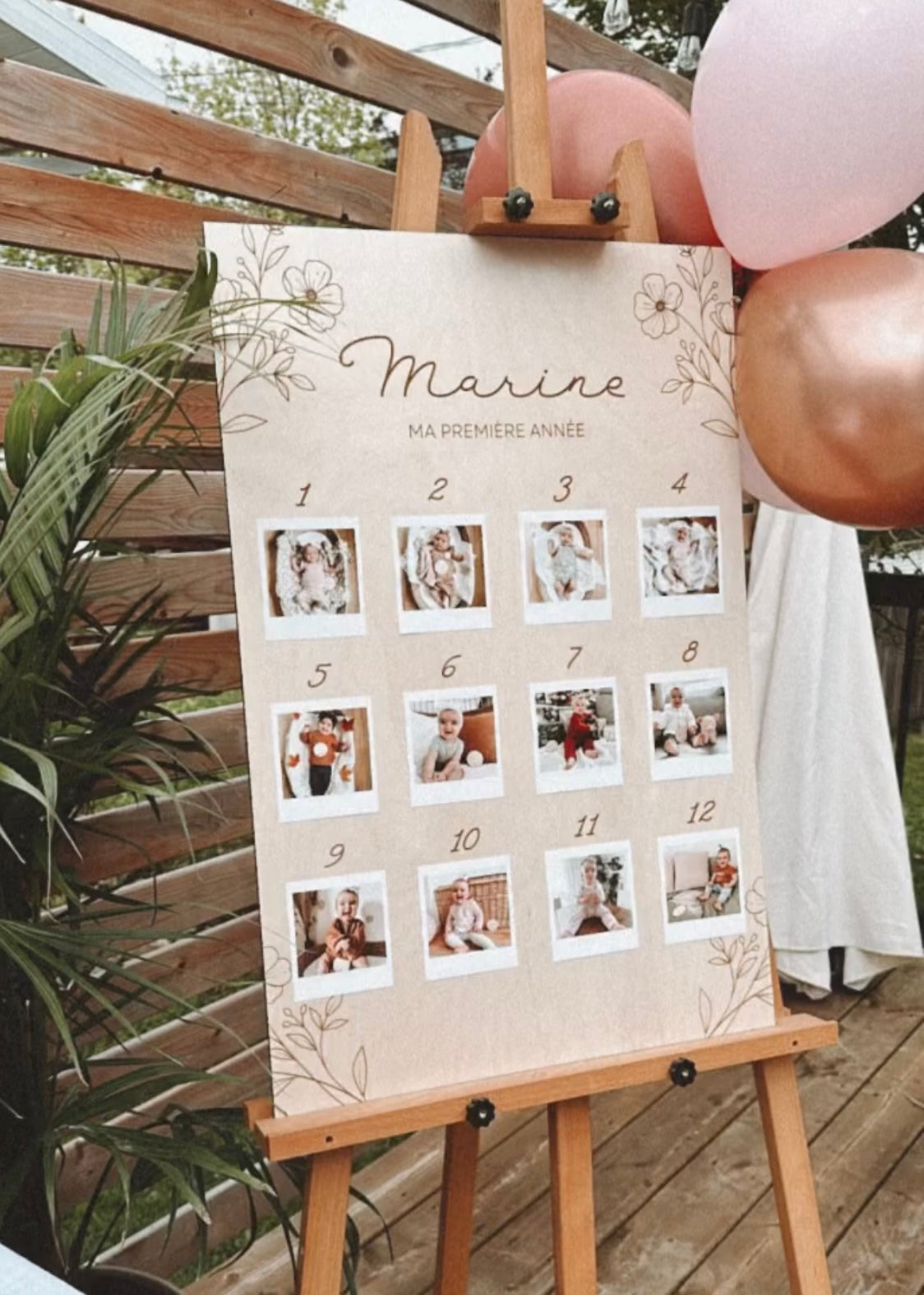 Panneau - Ma première année