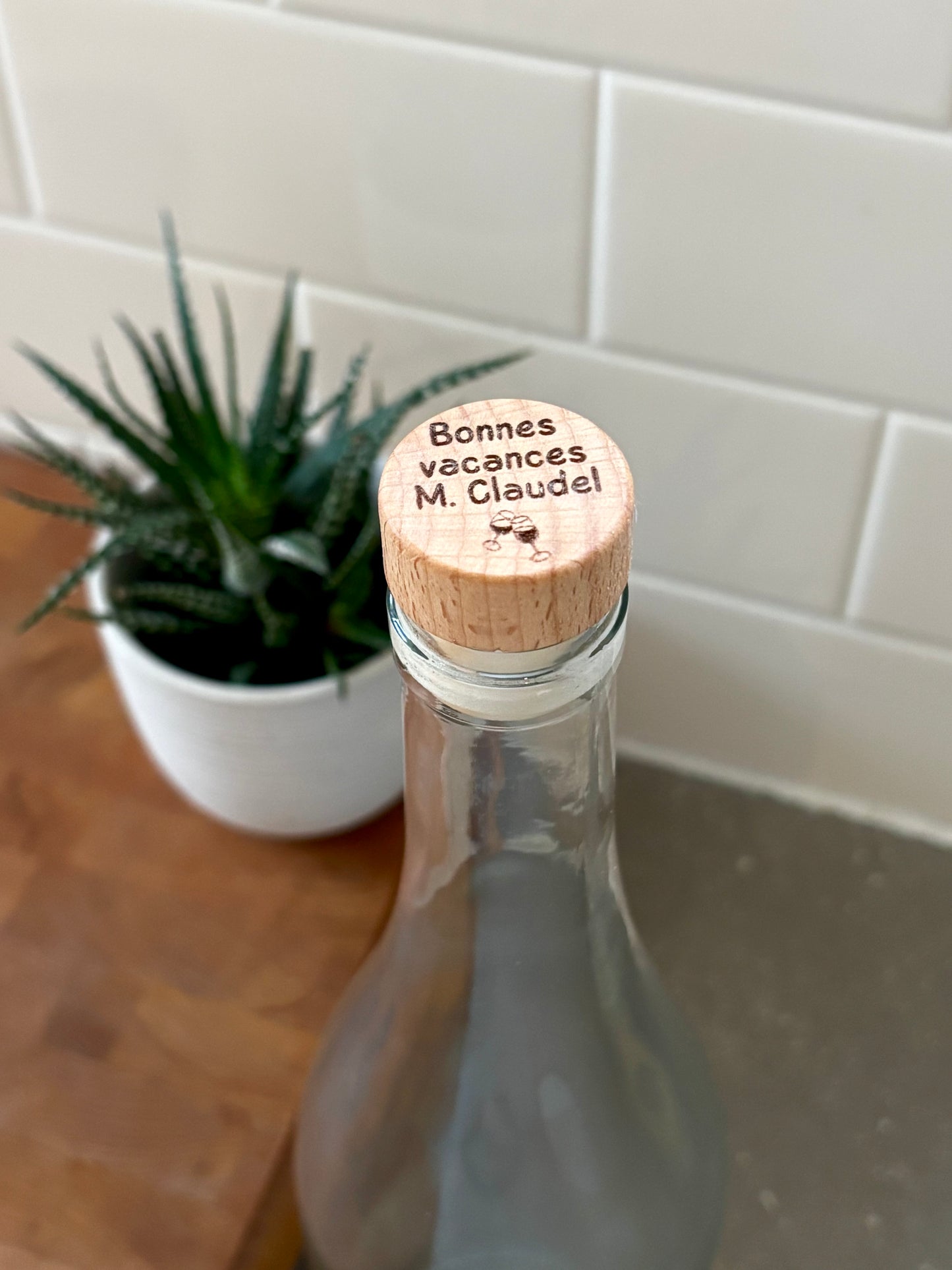 Bouchon à bouteille personnalisé