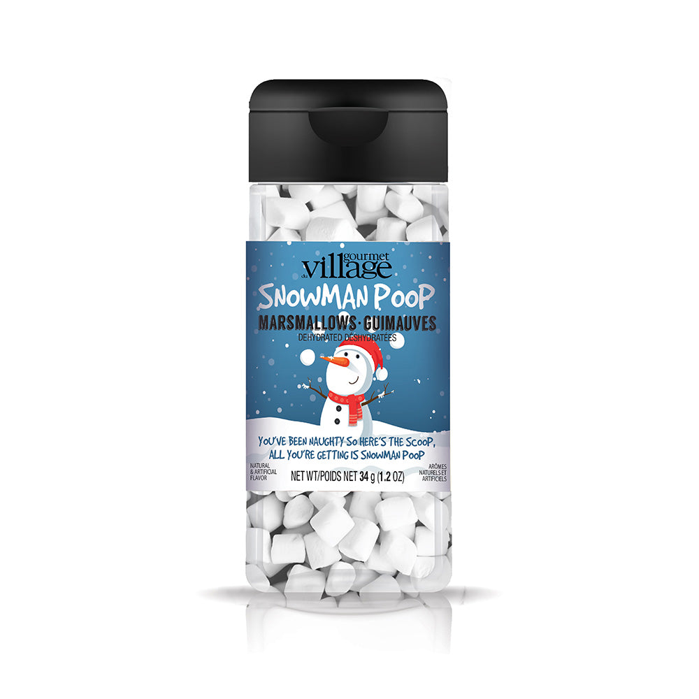 Guimauves déshydratées Bonhomme de neige