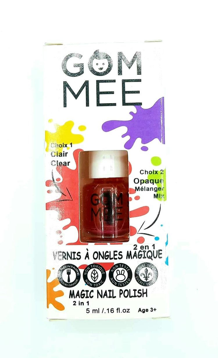 Vernis à ongle magique 2 en 1 - Rouge