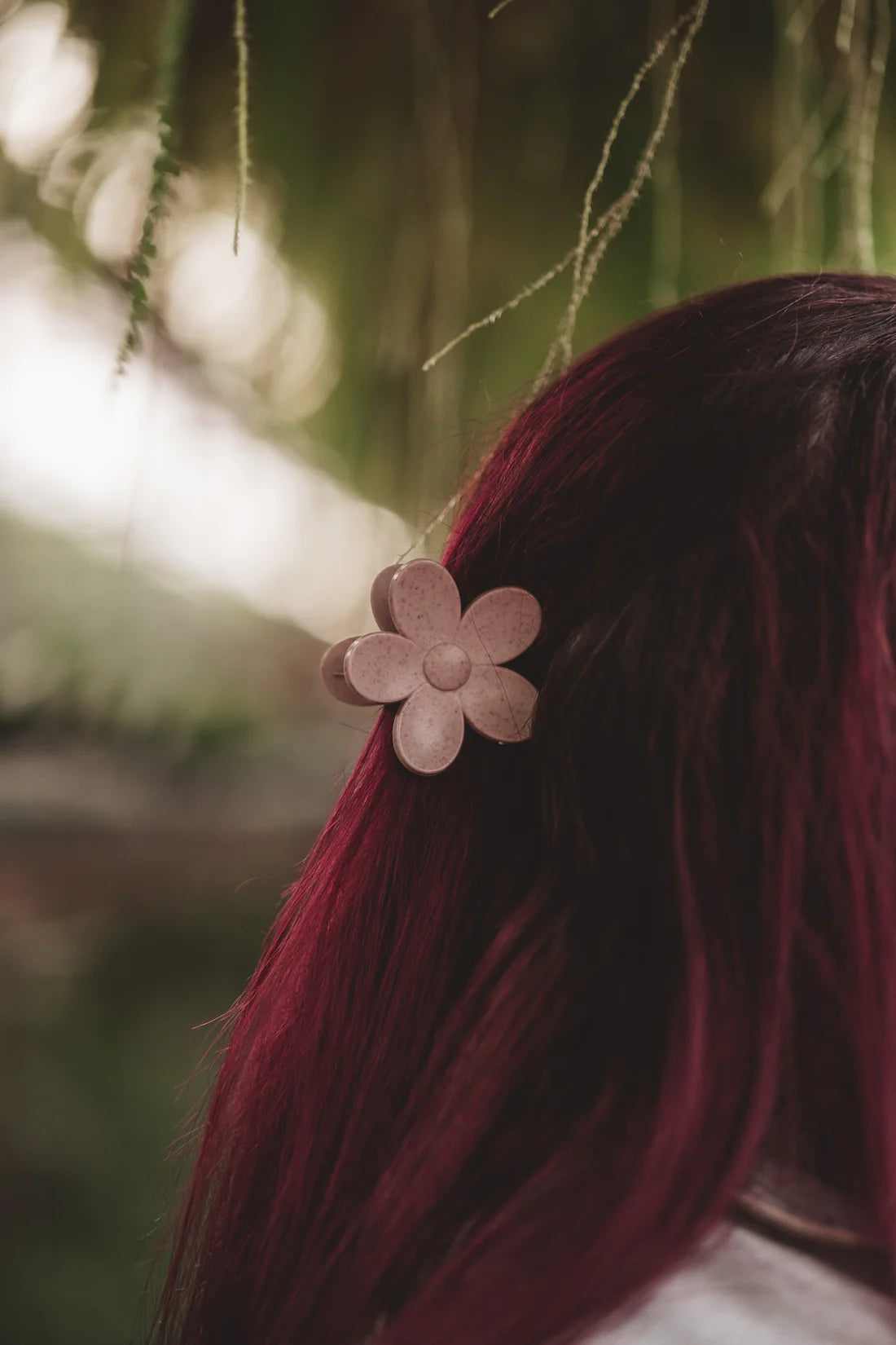 Pince Florence en paille de blé - Turquoise