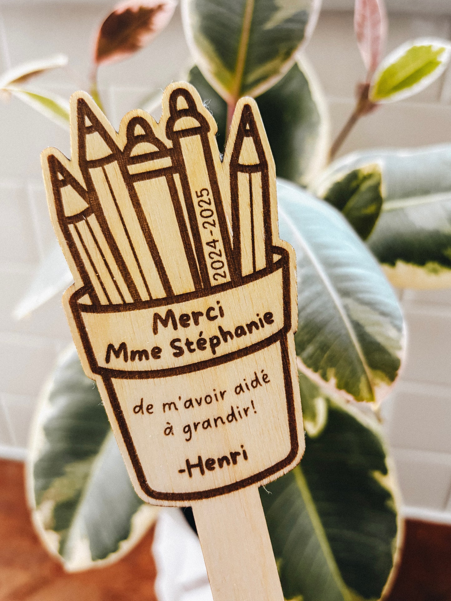 Marqueur de plante personnalisé