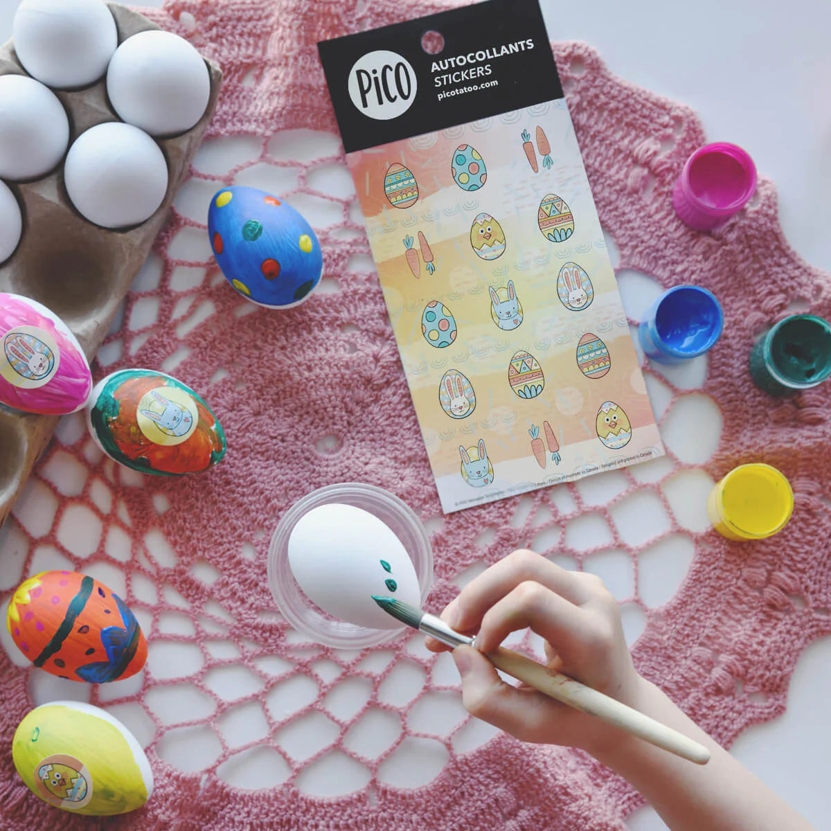 Autocollants - Les cocos de Pâques