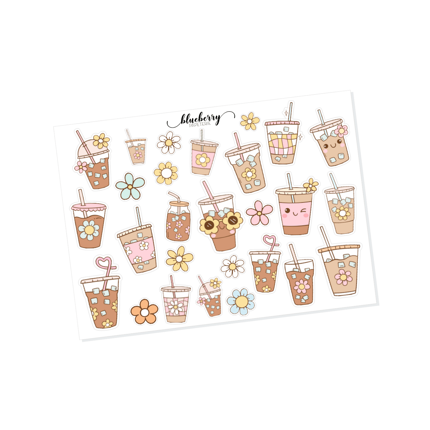 Autocollants - Café groovy - Transparent