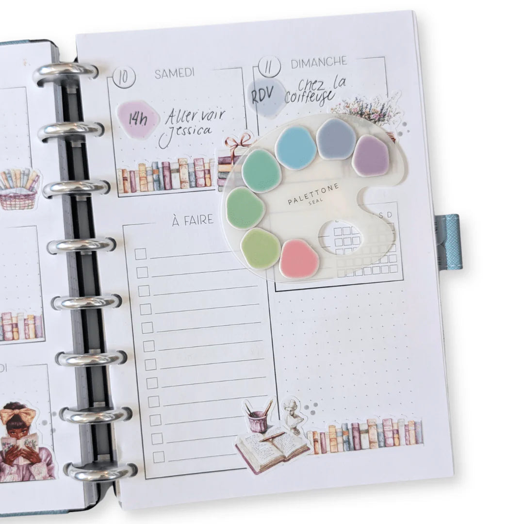 Bloc-note autocollant translucide - Palette de peinture