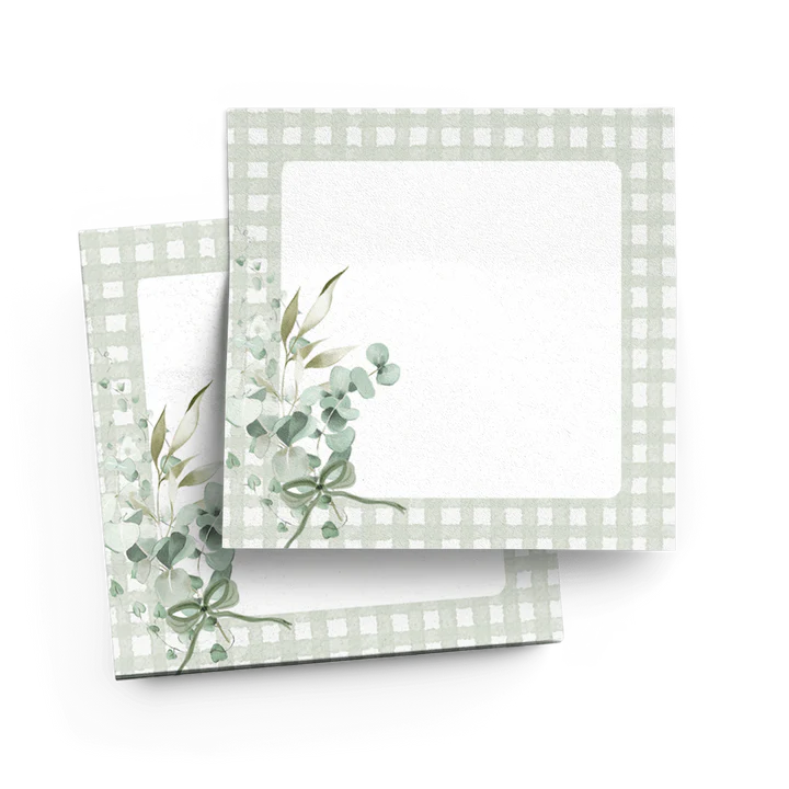 Bloc note autocollant - Douce sauge