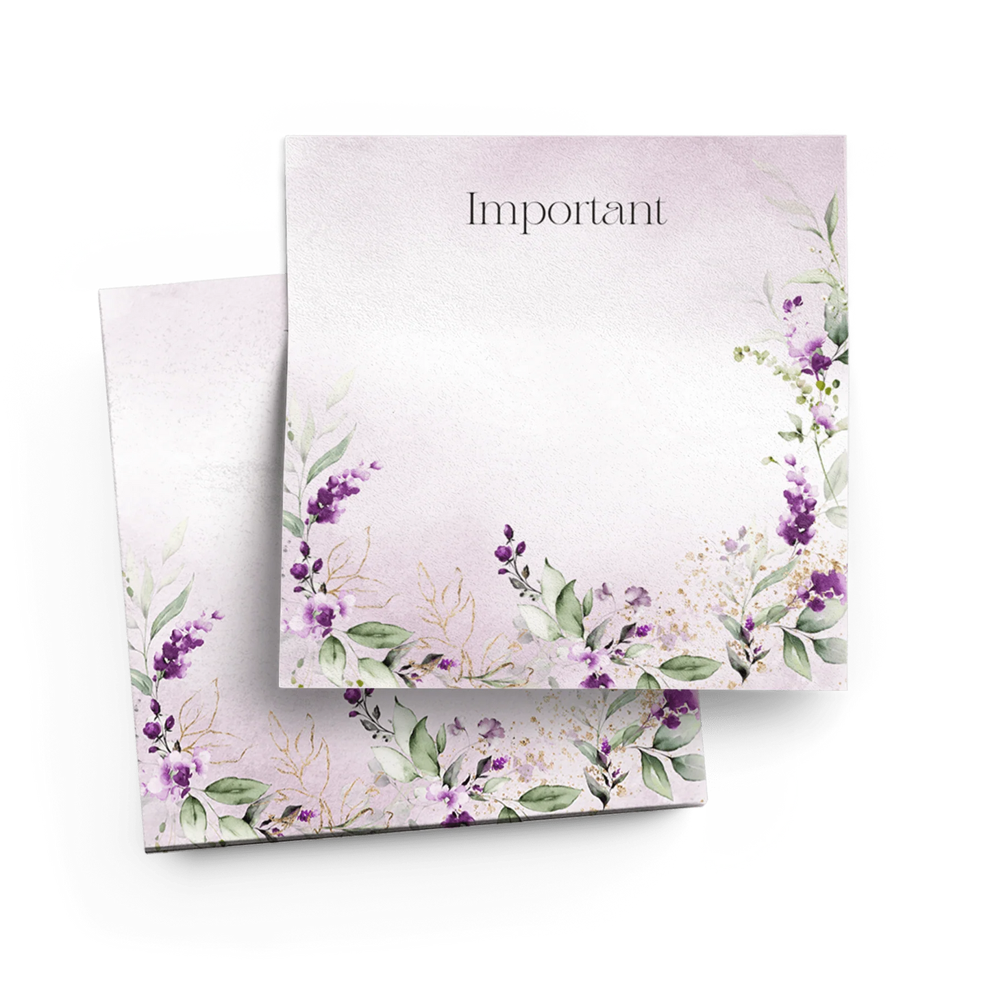 Bloc note autocollant - Lilas