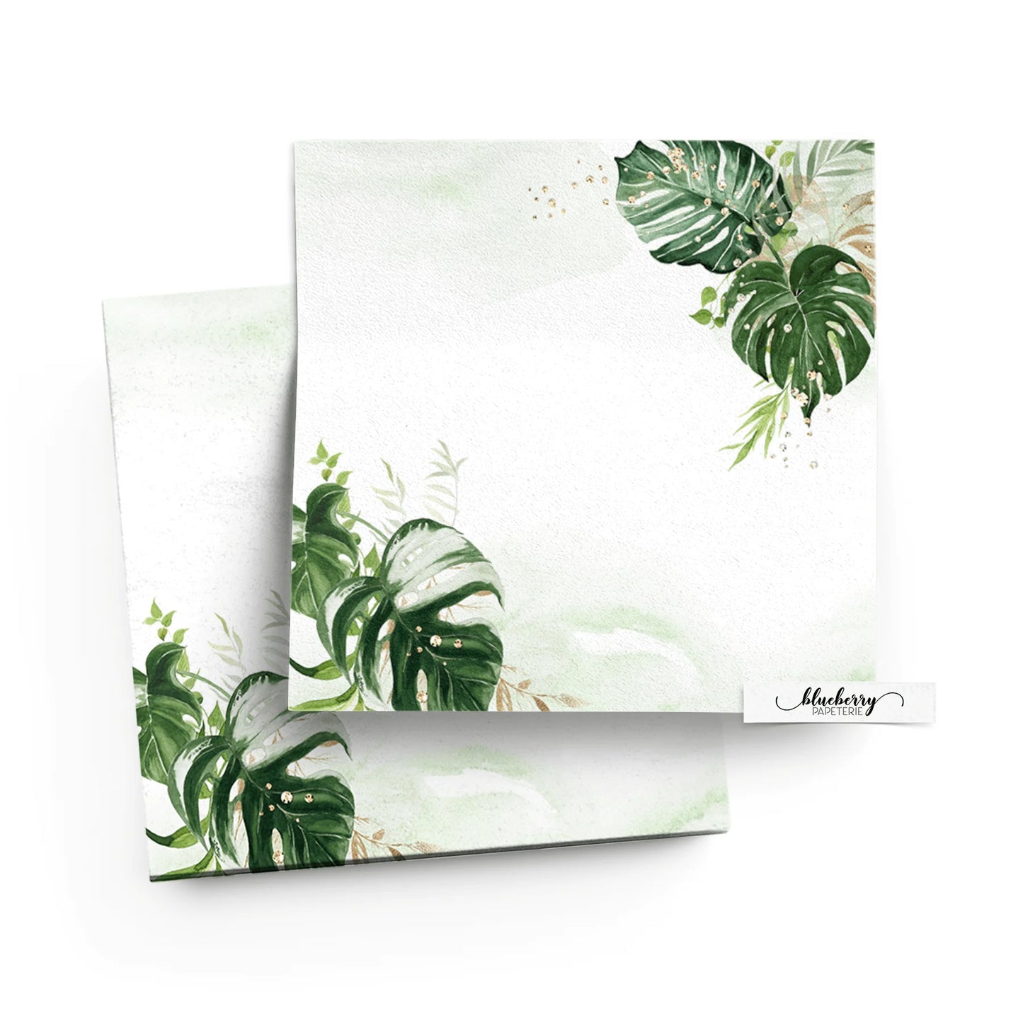 Bloc note autocollant - Monstera