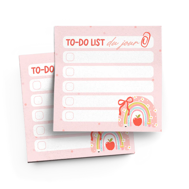 Bloc note autocollant - To do pomme