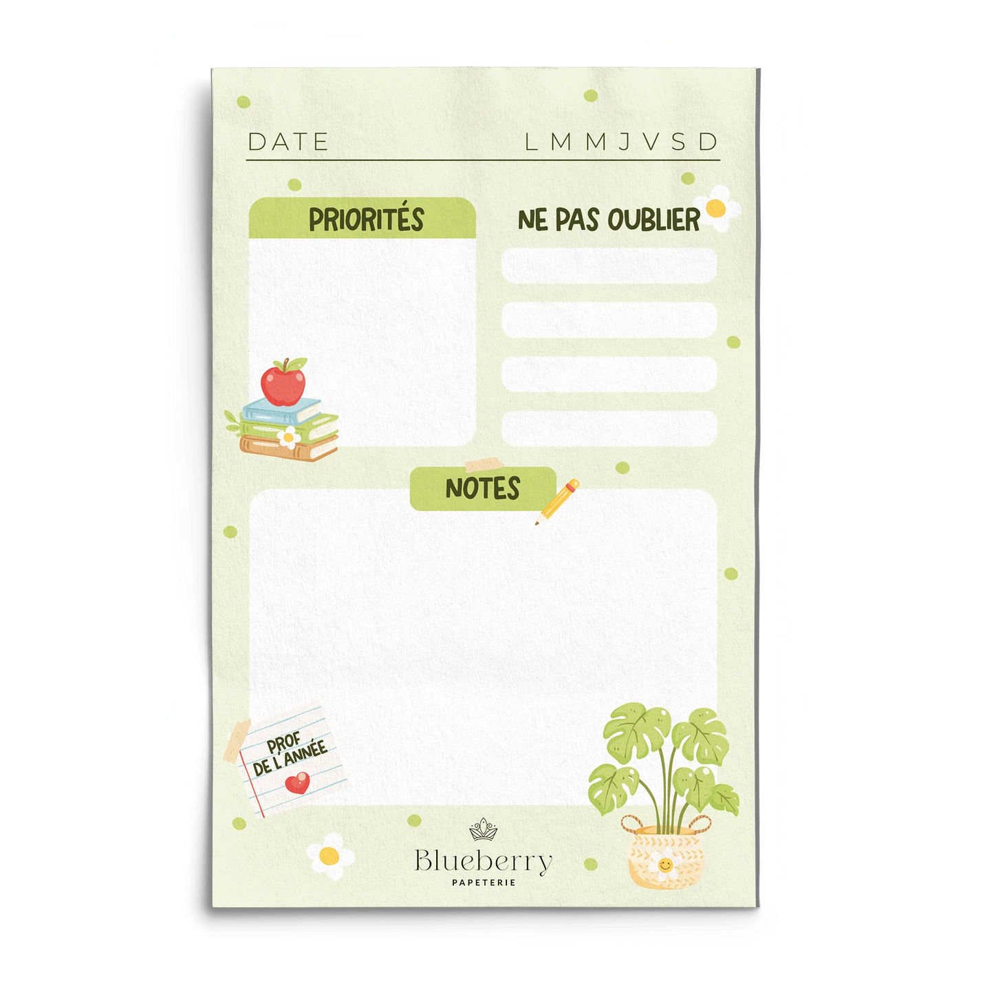 Bloc note - Prof de l'année