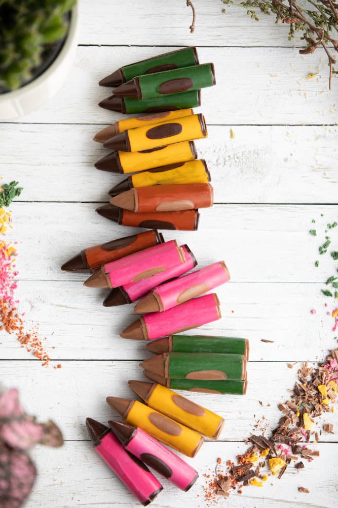 Crayons en chocolat