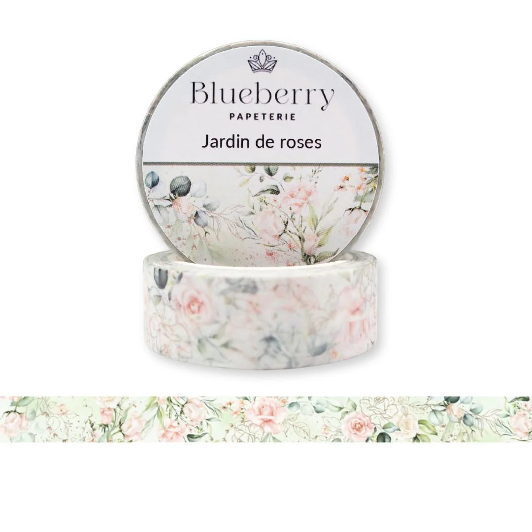 Ruban Washi - Jardin de roses