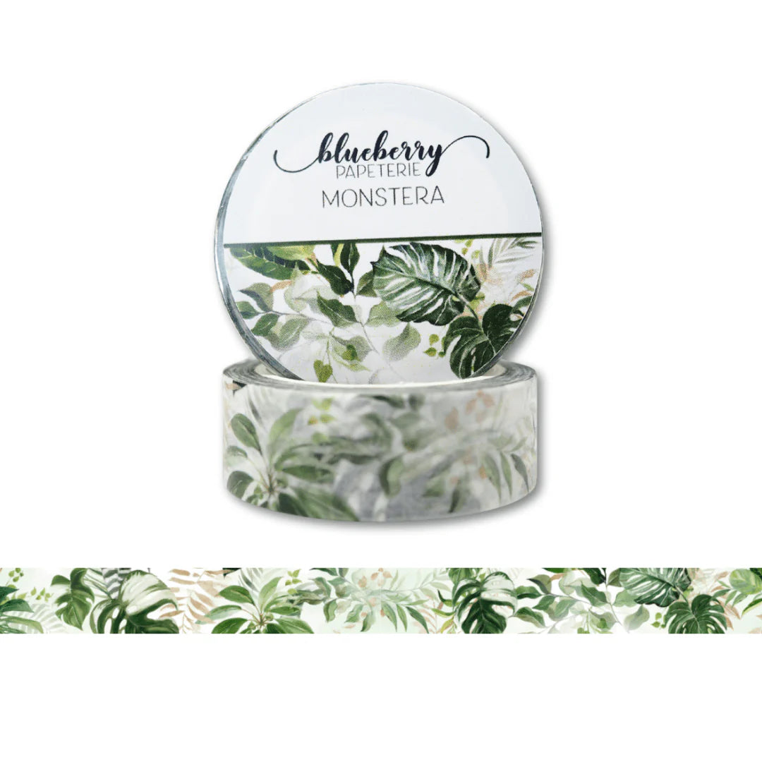 Ruban Washi - Monstera
