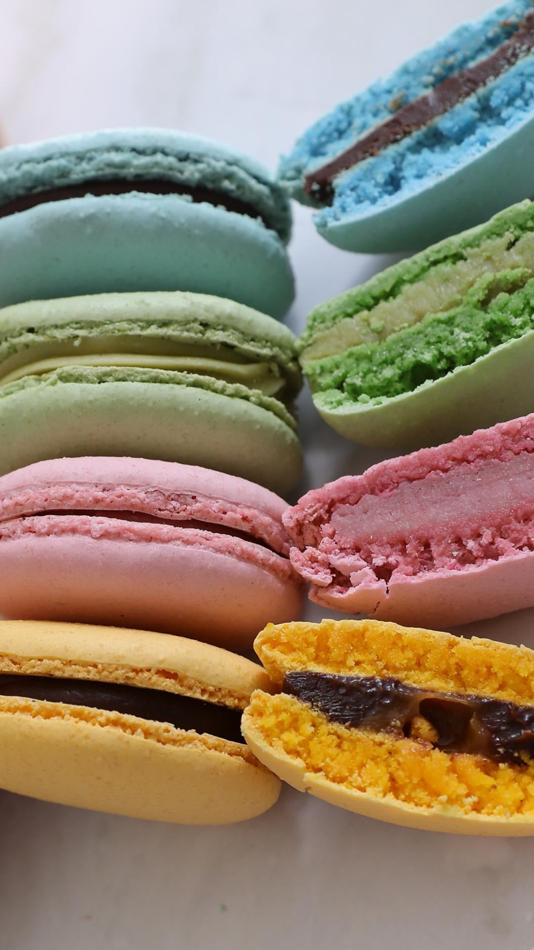 Quatuor de macarons - Cocos