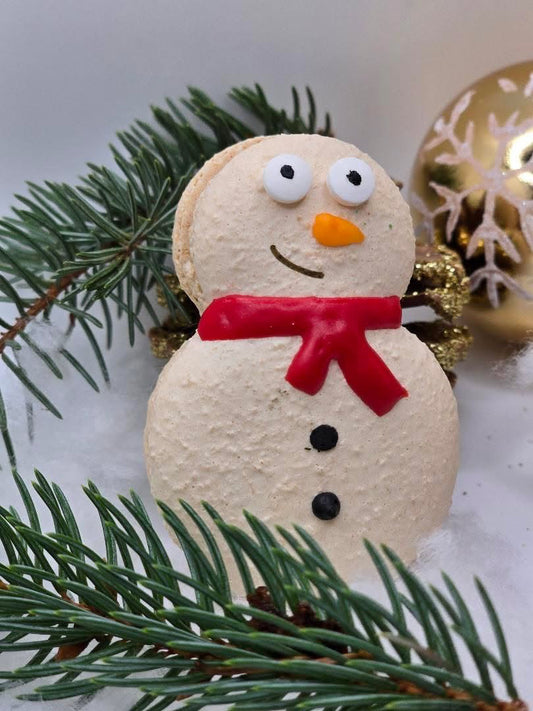 *Précommande Macaron - Bonhomme de neige