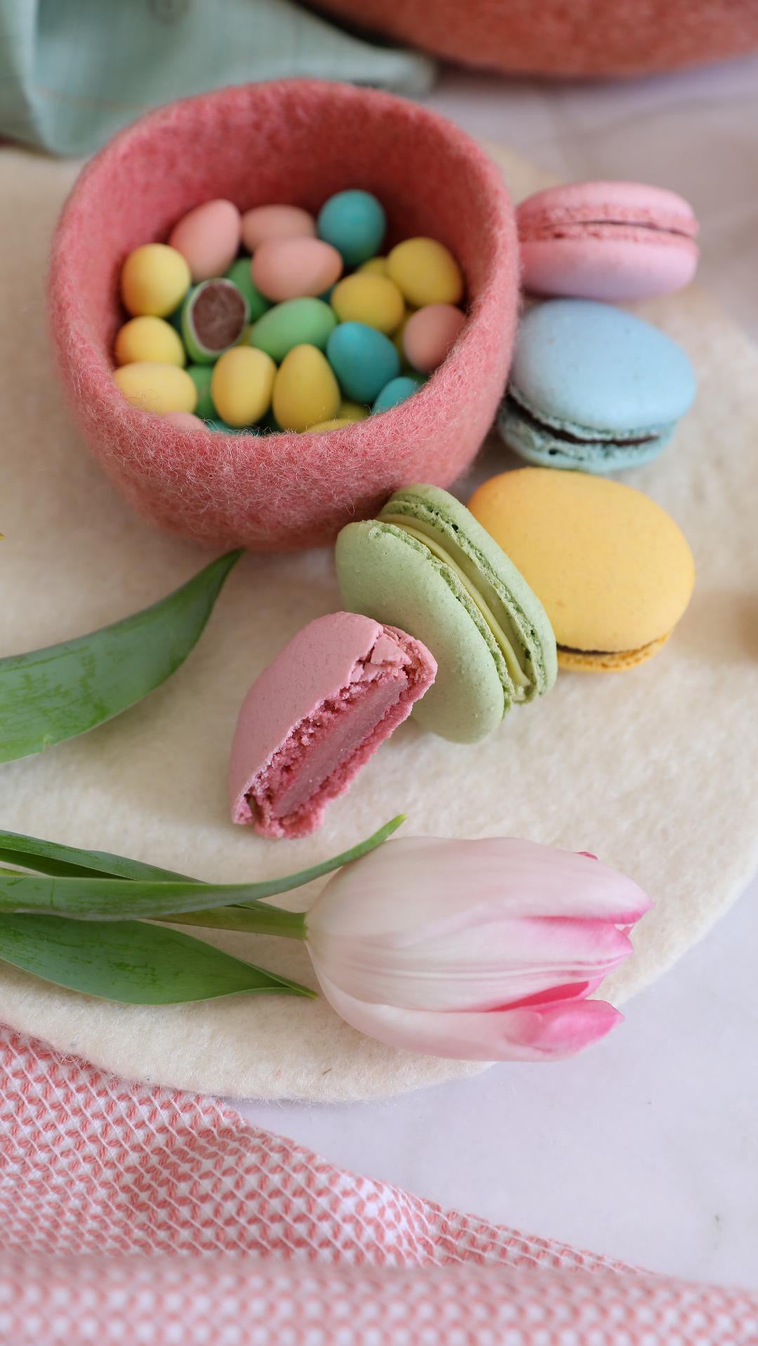 Quatuor de macarons - Cocos