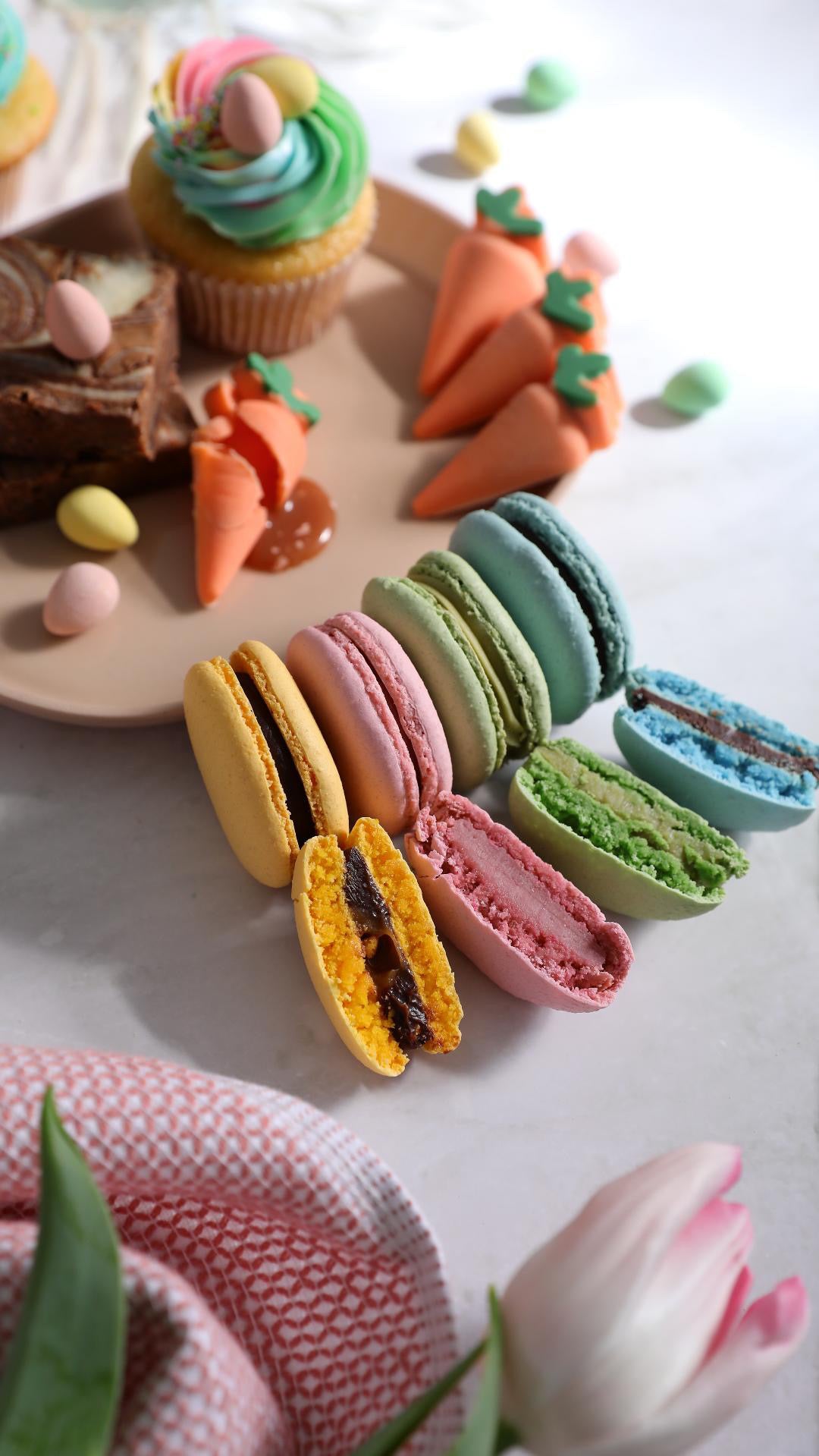 Quatuor de macarons - Cocos