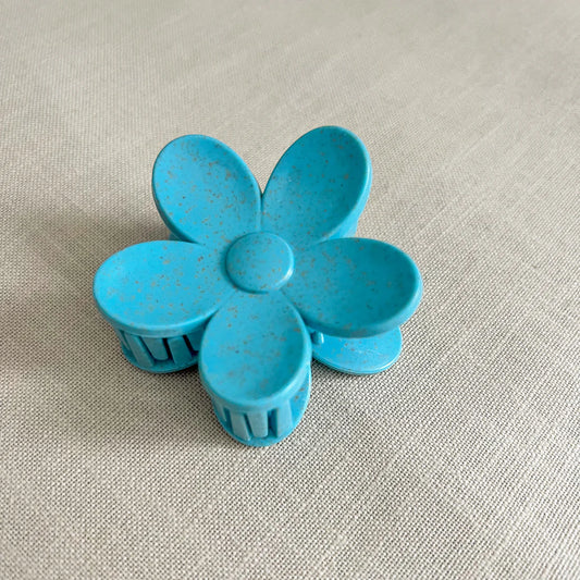Pince Florence en paille de blé - Turquoise