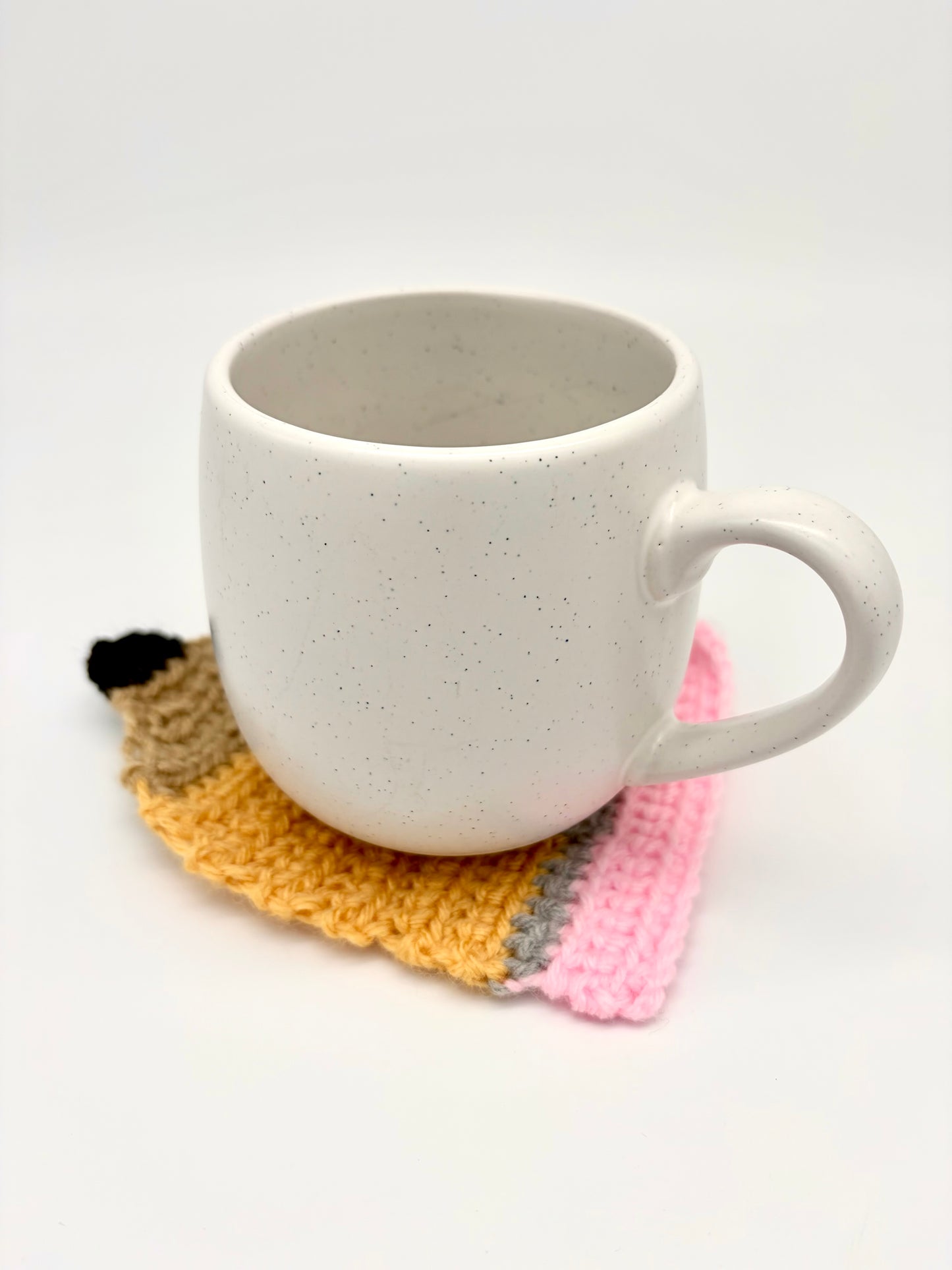 Sous-verre au crochet - Crayon