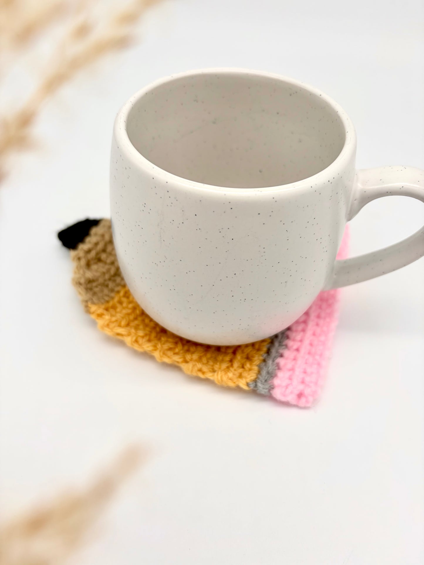 Sous-verre au crochet - Crayon