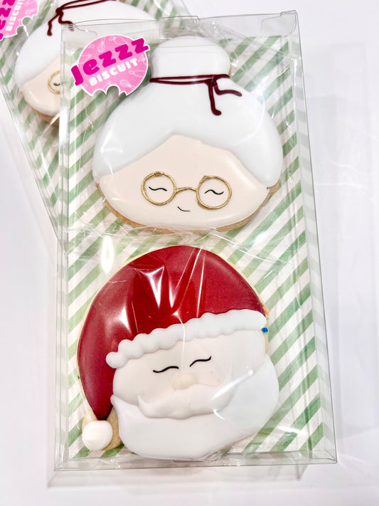 Duo de biscuits - Père et mère noël