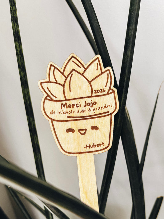 Marqueur de plante personnalisé - Petite plante