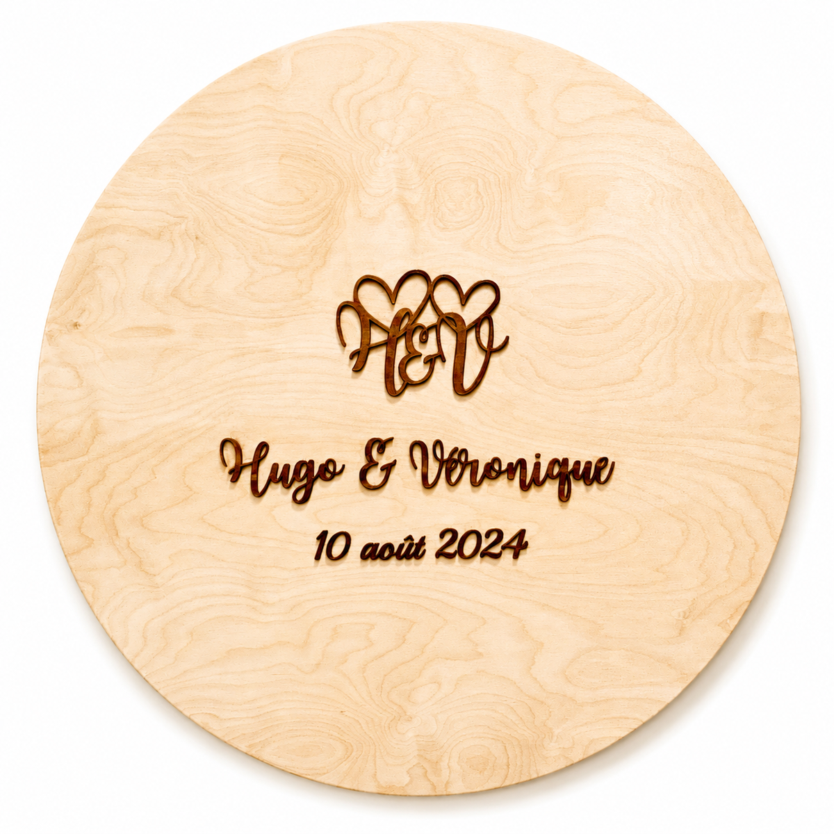 Panneau en bois pour signatures - Livre d'or