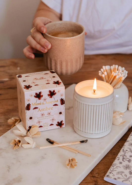 Bougie réutilisable - Ambre