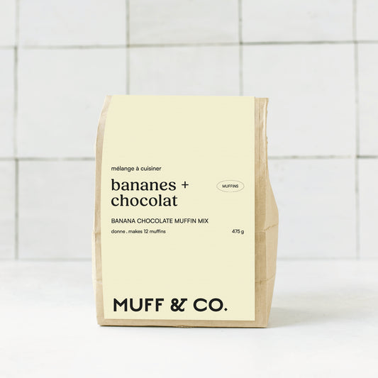 Mélange à muffins - Banane + chocolat