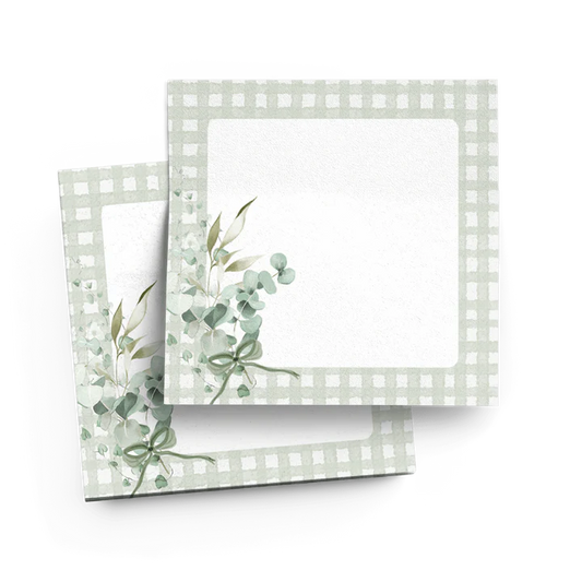 Bloc note autocollant - Douce sauge