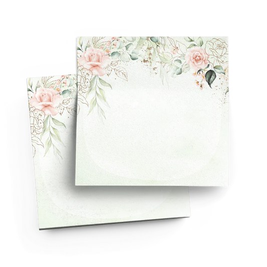 Bloc note autocollant - Jardin de roses