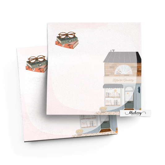 Bloc note autocollant - Librairie Blueberry