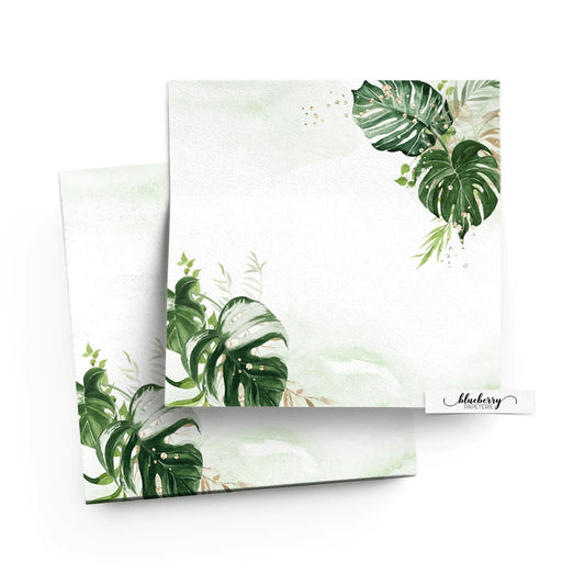 Bloc note autocollant - Monstera