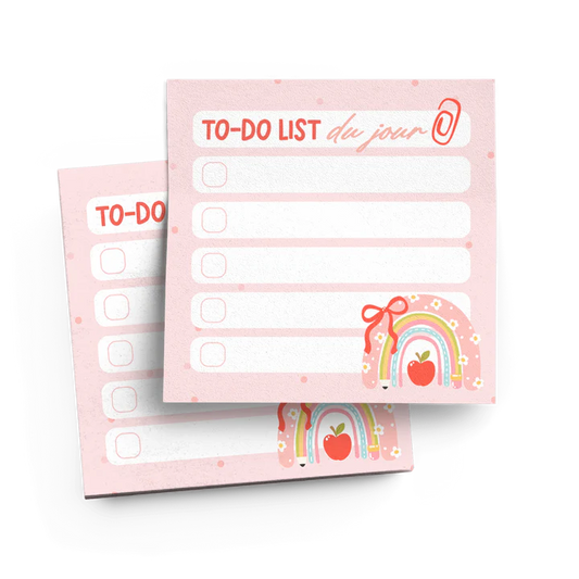Bloc note autocollant - To do pomme