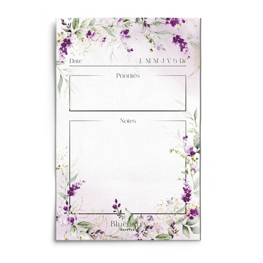 Bloc note - Lilas