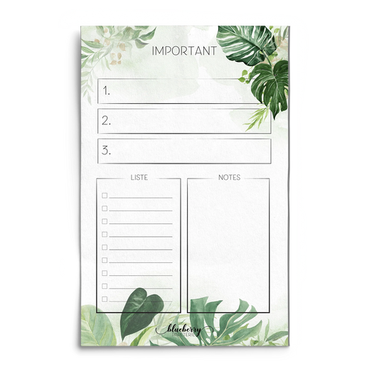 Bloc note - Monstera