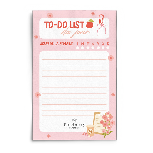 Bloc-note - To do pomme