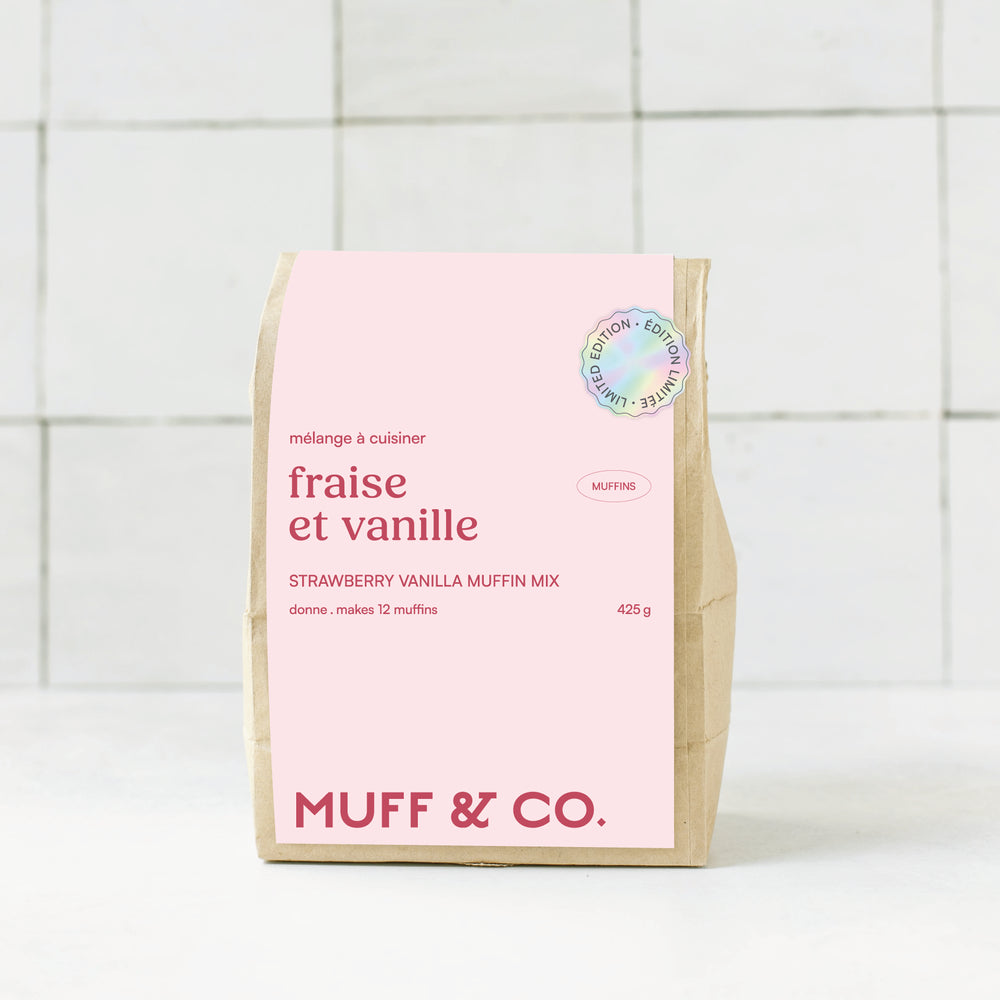 Mélange à muffins - Fraise et Vanille