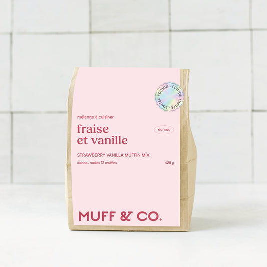 Mélange à muffins - Fraise et Vanille