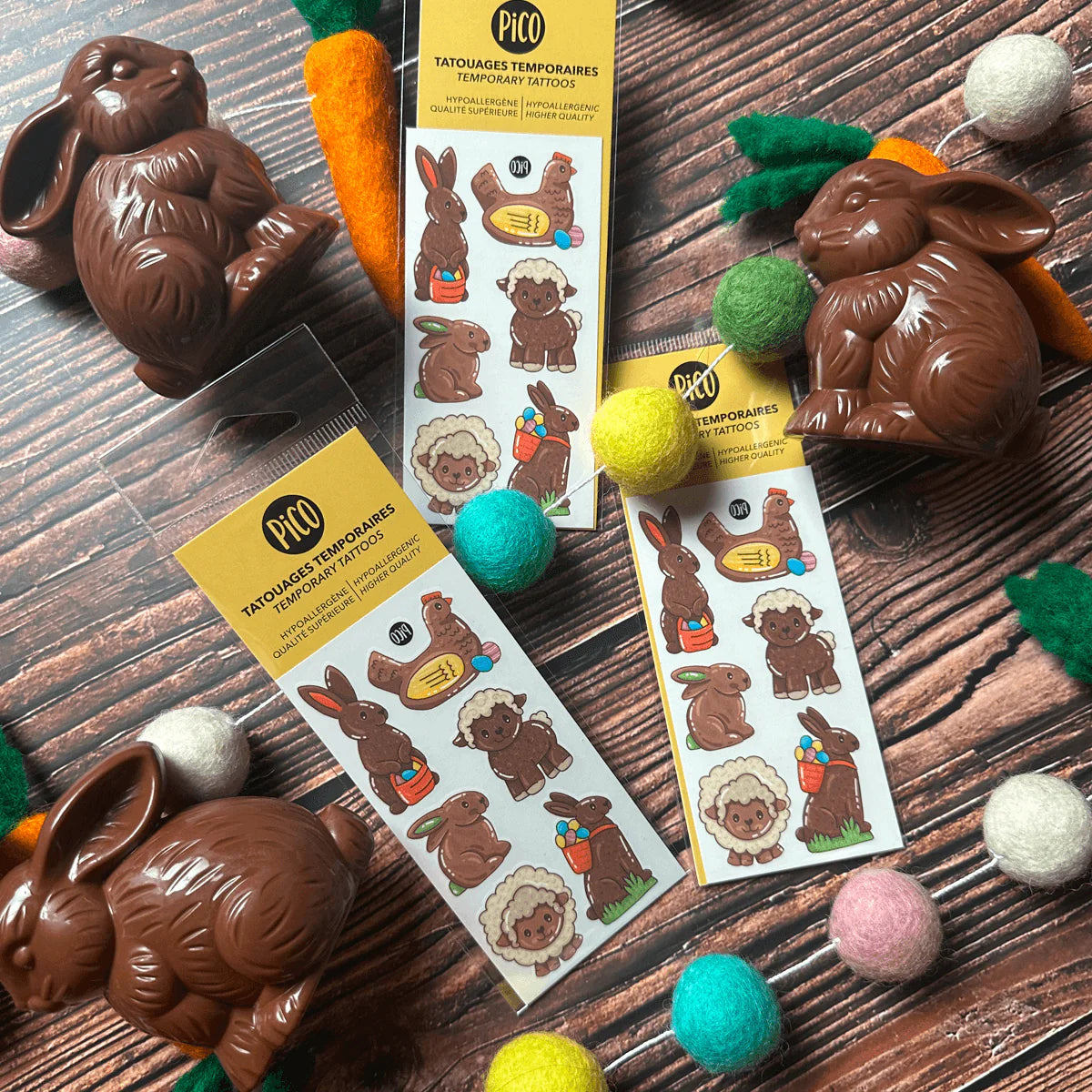 Tatouages - Les lapins en chocolat
