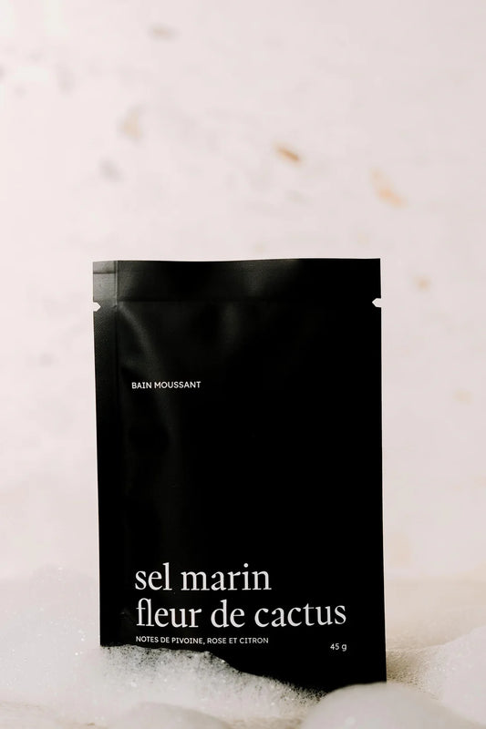 Bain moussant format individuel - Sel marin fleur de cactus